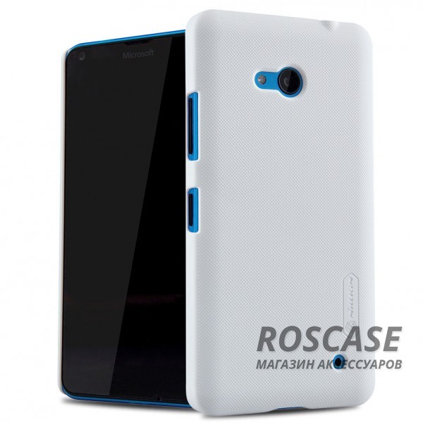 Чехол Nillkin Matte для Microsoft Lumia 640 (+ пленка) (Белый) Чехол Nillkin Matte для Microsoft Lumia 640 (+ пленка) (Белый)Описание:производитель - компания Nillkin;материал - поликарбонат;совместим с Microsoft Lumia 640;тип - накладка. Особенности:матовый;прочный;тонкий дизайн;не скользит в руках;не выцветает;пленка в комплекте.<br><br>Тип: Чехол<br>Бренд: Nillkin<br>Материал: Поликарбонат