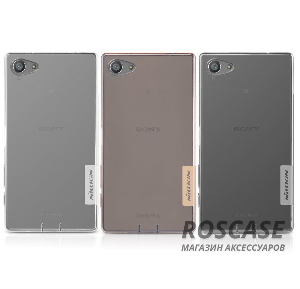 TPU чехол Nillkin Nature Series для Sony Xperia Z5 Compact TPU чехол Nillkin Nature Series для Sony Xperia Z5 CompactОписание:производство компании Nillkin;разработан специально для Sony Xperia Z5 Compact;материал: термополиуретан;форма: накладка.Особенности:ультратонкий;эргономичный;легко устанавливается и снимается;полное функциональное соответствие гаджету;легко очищается.<br><br>Тип: Чехол<br>Бренд: Nillkin<br>Материал: TPU