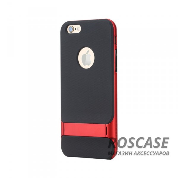 TPU+PC чехол Rock Royce Series с функцией подставки для Apple iPhone 6/6s (4.7) (Красный / Red) TPU+PC чехол Rock Royce Series с функцией подставки для Apple iPhone 6/6s (4.7) (Красный / Red)Описание:изготовитель: компания Rock;совместимость: смартфоны Apple iPhone 6/6s;произведен из термопластичного полиуретана и качественного поликарбоната;тип крепления: накладка;поверхность: частично матовая, частично глянцевая.Особенности:защищает от повреждений при падениях;имеет двойную конструкцию;имеет функцию подставки;позиционируется как аксессуар с интересным нетривиальным дизайном.<br><br>Тип: Чехол<br>Бренд: ROCK<br>Материал: TPU
