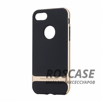 TPU+PC чехол Rock Royce Series для Apple iPhone 7 plus (5.5) (Черный / Champagne gold) TPU+PC чехол Rock Royce Series для Apple iPhone 7 plus (5.5) (Черный / Champagne gold)Описание:производитель - Rock;совместимость - Apple iPhone 7 plus (5.5);материалы - термополиуретан, поликарбонат;тип - накладка. Особенности:амортизирует удары;имеет все необходимые вырезы;оригинальный дизайн;не увеличивает габариты;защищает от царапин и потертостей;износостойкий.<br><br>Тип: Чехол<br>Бренд: ROCK<br>Материал: TPU
