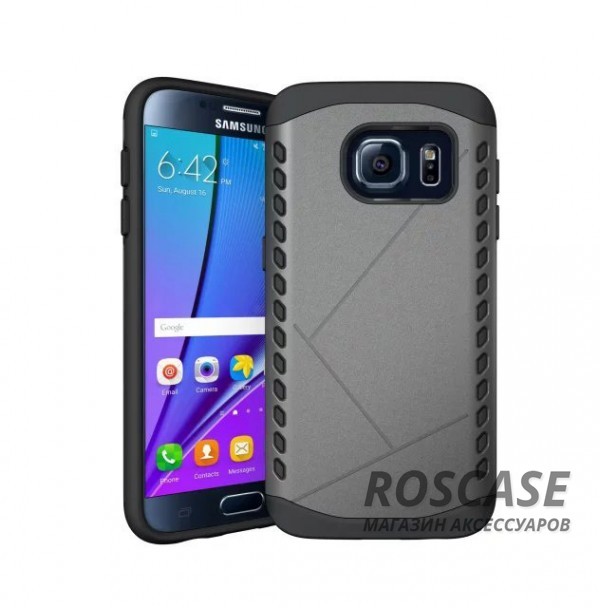 Противоударный защитный чехол Armor для Samsung Galaxy S7 Edge с усиленным прорезиненным бампером (Серый) Противоударный защитный чехол Armor для Samsung Galaxy S7 Edge с усиленным прорезиненным бампером (Серый)Описание:разработан специально для Samsung G935F Galaxy S7 Edge;материалы: термополиуретан, поликарбонат;формат: накладка.Особенности:защита от ударов;двойной корпус;не скользит в руках;усиленный бампер;присутствуют все необходимые вырезы.<br><br>Тип: Чехол<br>Бренд: Epik<br>Материал: TPU
