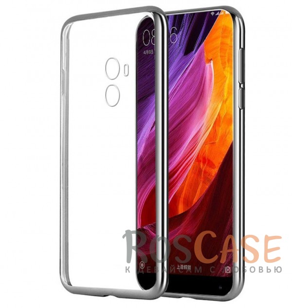 Прозрачный силиконовый чехол для Xiaomi Mi MIX с глянцевой окантовкой (Серебряный) Прозрачный силиконовый чехол для Xiaomi Mi MIX с глянцевой окантовкой (Серебряный)Описание:совместим с Xiaomi Mi MIX;глянцевая окантовка;материал - TPU;тип - накладка.<br><br>Тип: Чехол<br>Бренд: Epik<br>Материал: TPU