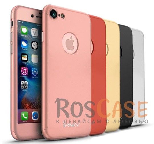Чехол iPaky 360 градусов для Apple iPhone 7 (4.7) (+ стекло на экран) Чехол iPaky 360 градусов для Apple iPhone 7 (4.7) (+ стекло на экран)Описание:производитель: iPaky;совместимость: смартфон Apple iPhone7 (4.7);материалы для изготовления: поликарбонат и каленое стекло;форм-фактор: накладка.Особенности:надежная защита: чехол, бампер, стекло;высокий уровень износостойкости и прочности;ультратонкий, не увеличивает визуально объем;легко фиксируется;легко очищается.<br><br>Тип: Чехол<br>Бренд: Epik<br>Материал: Пластик