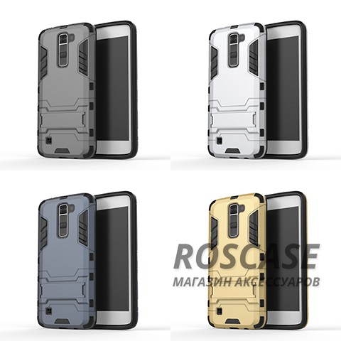 Ударопрочный чехол-подставка Transformer для LG K10 K410/K430DS с мощной защитой корпуса Ударопрочный чехол-подставка Transformer для LG K10 K410/K430DS с мощной защитой корпусаОписание:совместим с LG K10 K410/K430 DS;форм-фактор - накладка;материал изделия - поликарбонат/термополиуретан.Особенности:не деформируется;морозостойкий;функция подставки;простая и надежная фиксация;ударостойкий;отсутствует скольжение.<br><br>Тип: Чехол<br>Бренд: Epik<br>Материал: TPU