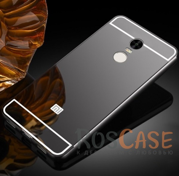 Металлический бампер с акриловой вставкой с зеркальным покрытием для Xiaomi Redmi Note 4 (Черный) Металлический бампер с акриловой вставкой с зеркальным покрытием для Xiaomi Redmi Note 4 (Черный)Описание:разработан для Xiaomi Redmi Note 4;материалы - металл, акрил;тип - бампер с задней панелью.<br><br>Тип: Чехол<br>Бренд: Epik<br>Материал: Металл