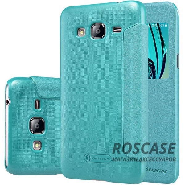 Кожаный чехол (книжка) Nillkin Sparkle Series для Samsung J510F Galaxy J5 (2016) (Бирюзовый) Кожаный чехол (книжка) Nillkin Sparkle Series для Samsung J510F Galaxy J5 (2016) (Бирюзовый)Описание:бренд Nillkin;изготовлен специально для Samsung J510F Galaxy J5 (2016);материал: искусственная кожа, поликарбонат;тип: чехол-книжка.Особенности:не скользит в руках;защита от механических повреждений;окошко в обложке;не выгорает;блестящая поверхность;надежная фиксация.<br><br>Тип: Чехол<br>Бренд: Nillkin<br>Материал: Искусственная кожа