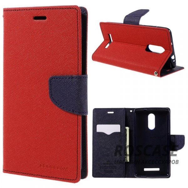 Чехол (книжка) Mercury Fancy Diary series для Xiaomi Redmi Note 3 / Redmi Note 3 Pro (Красный / Синий) Чехол (книжка) Mercury Fancy Diary series для Xiaomi Redmi Note 3 / Redmi Note 3 Pro (Красный / Синий)Описание:бренд Mercury;создан для Xiaomi Redmi Note 3 / Redmi Note 3 Pro;материалы - искусственная кожа, термополиуретан;форма - чехол-книжка. Особенности:рельефная поверхность;все функциональные вырезы в наличии;внутренние кармашки;магнитная застежка;защита от механических повреждений;трансформируется в подставку.<br><br>Тип: Чехол<br>Бренд: Mercury<br>Материал: Искусственная кожа