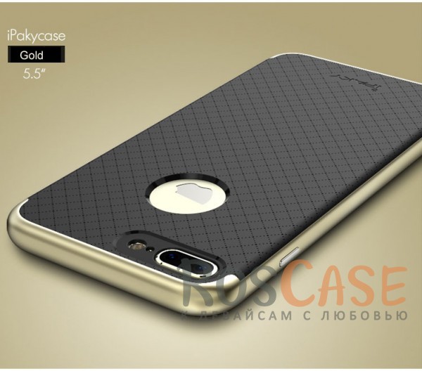 Чехол iPaky TPU+PC для Apple iPhone 7 plus (5.5) (Черный / Золотой) Чехол iPaky TPU+PC для Apple iPhone 7 plus (5.5) (Черный / Золотой)Описание:производитель - iPaky;совместим с Apple iPhone 7 plus (5.5);материал: термополиуретан, поликарбонат;форма: накладка на заднюю панель.Особенности:эластичный;рельефная поверхность;прочная окантовка;ультратонкий;надежная фиксация.<br><br>Тип: Чехол<br>Бренд: Epik<br>Материал: TPU