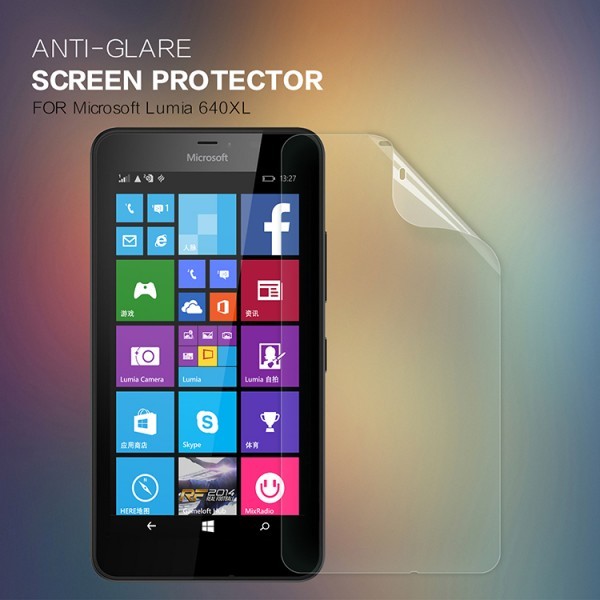 Защитная пленка Nillkin для Microsoft Lumia 640XL (Матовая) Защитная пленка Nillkin для Microsoft Lumia 640XL (Матовая)Описание:бренд: Nillkin;совместима с Microsoft Lumia 640XL;материал: полимер;тип: матовая. Особенности:все необходимые функциональные вырезы;антибликовое покрытие;не влияет на чувствительность сенсора;легко очищается;не бликует на солнце.<br><br>Тип: Защитная пленка<br>Бренд: Nillkin