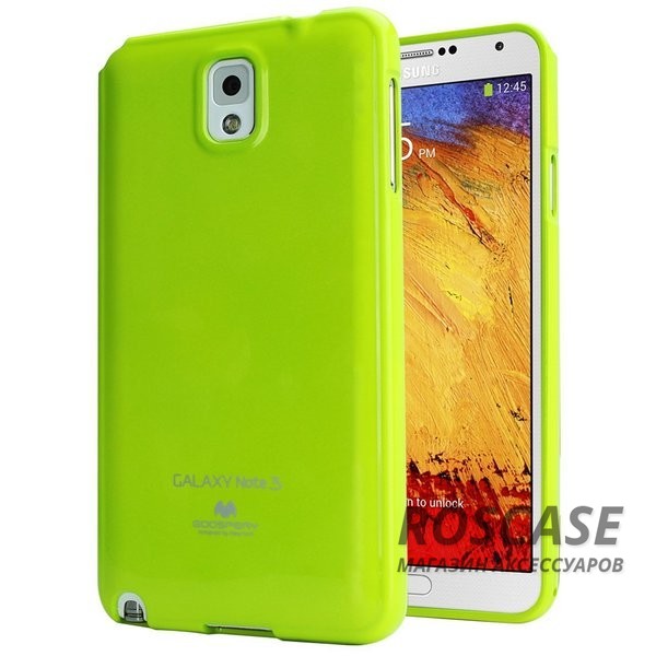 TPU чехол Mercury Jelly Color series для Samsung N9000/N9002 Galaxy Note 3 (Лайм) TPU чехол Mercury Jelly Color series для Samsung N9000/N9002 Galaxy Note 3 (Лайм)Описание: Изготовлен компанией Mercury;Спроектирован персонально для Samsung N9000/N9002 Galaxy Note 3;Материал: термополиуретан;Форма: накладка.Особенности:Исключается появление царапин и возникновение потертостей;Восхитительная амортизация при любом ударе;Гладкая поверхность;Не подвержен деформации;Непритязателен в уходе.<br><br>Тип: Чехол<br>Бренд: Mercury<br>Материал: TPU