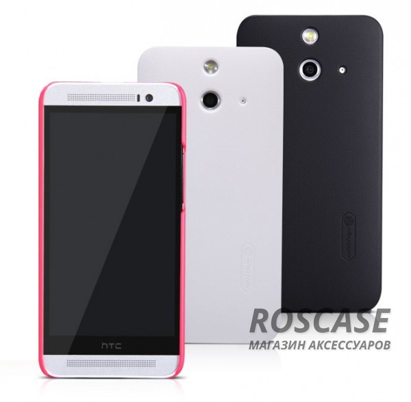Чехол Nillkin Matte для HTC One / E8 (+ пленка) Чехол Nillkin Matte для HTC One / E8 (+ пленка)Описание:производитель - Nillkin;совместим с HTC One / E8;материал - пластик;форма - накладка. Особенности:ребристая поверхность;матовая фактура;все вырезы соответствуют модели смартфона;легко очищается;тонкий дизайн не увеличивает габариты;защищает от механических повреждений;пленка в комплекте;не скользит в руках.<br><br>Тип: Чехол<br>Бренд: Nillkin<br>Материал: Поликарбонат