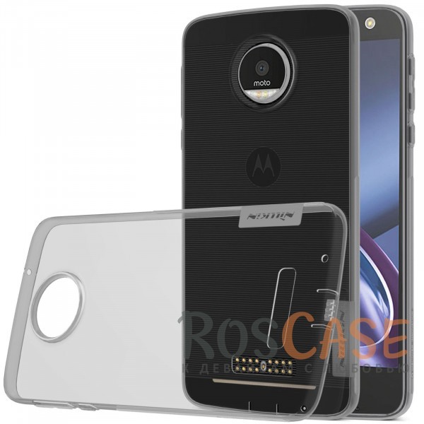 TPU чехол Nillkin Nature Series для Motorola Moto Z (XT1650) (Серый (прозрачный)) TPU чехол Nillkin Nature Series для Motorola Moto Z (XT1650) (Серый (прозрачный))<br><br>Тип: Чехол<br>Бренд: Nillkin<br>Материал: TPU