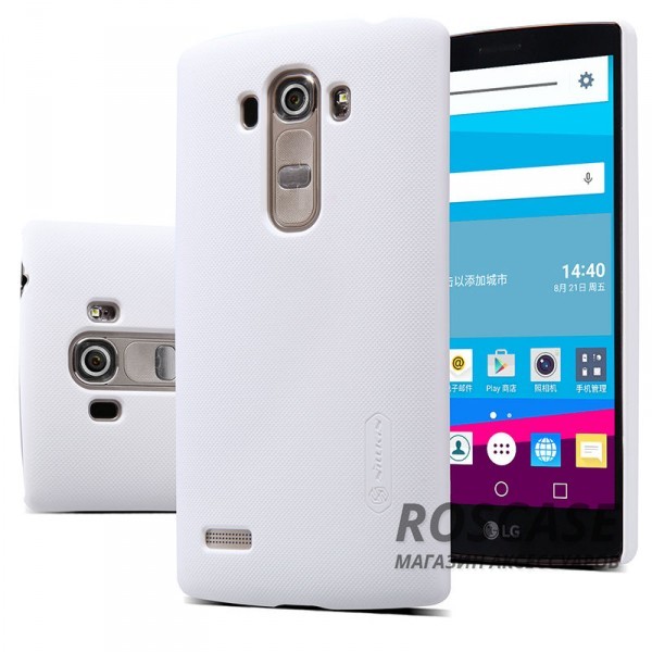 Чехол Nillkin Matte для LG H734/H736 G4s Dual (+ пленка) (Белый) Чехол Nillkin Matte для LG H734/H736 G4s Dual (+ пленка) (Белый)Описание:производитель - Nillkin;материал - поликарбонат;совместим с LG H734/H736 G4s Dual;тип - накладка. Особенности:матовый;прочный;тонкий дизайн;не скользит в руках;не выцветает;пленка в комплекте.<br><br>Тип: Чехол<br>Бренд: Nillkin<br>Материал: Поликарбонат