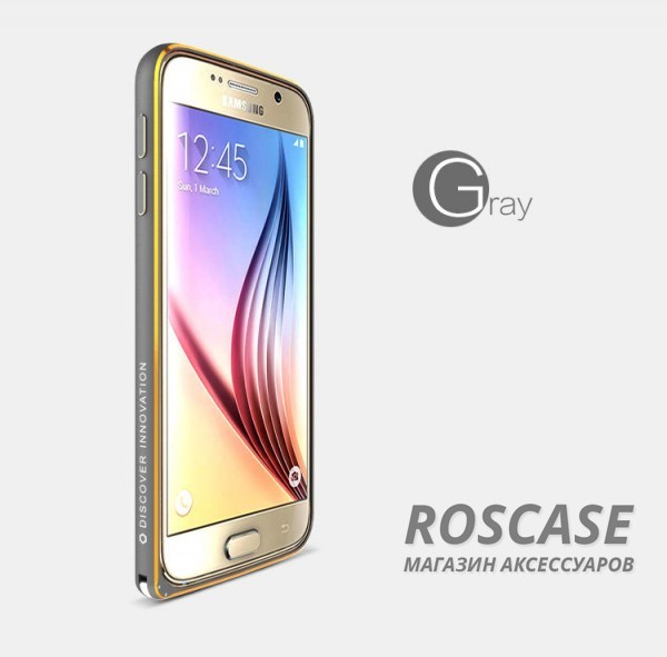 Металлический бампер Nillkin Gothic Series для Samsung Galaxy S6 G920F/G920D Duos (Серый) Металлический бампер Nillkin Gothic Series для Samsung Galaxy S6 G920F/G920D Duos (Серый)Описание:производитель - бренд Nillkin;совместимость: Samsung Galaxy S6 G920F/G920D Duos;материал - металл;форма - бампер. Особенности:легкий и прочный;имеет все функциональные вырезы;обладает хорошей амортизацией;не увеличивает габариты;стильныйгладкий.<br><br>Тип: Чехол<br>Бренд: Nillkin<br>Материал: Металл