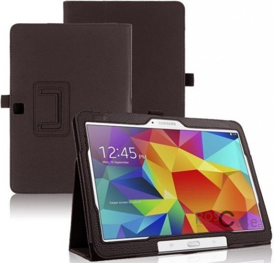 Кожаный чехол-книжка TTX c функцией подставки для Samsung Galaxy Tab 4 10.1/Galaxy Tab S 10.5 (Коричневый) Кожаный чехол-книжка TTX c функцией подставки для Samsung Galaxy Tab 4 10.1/Galaxy Tab S 10.5 (Коричневый)Описание:разработка и изготовление TTX;изготовлен из синтетической кожи;фактурная поверхность;внутри отделан микрофиброй;тип конструкции: чехол-книжка;совместим с Samsung Galaxy Tab 4 10.1/Galaxy Tab S 10.5. Особенности:износостойкий;добротный классический дизайн;может выполнять функцию подставки;широкая палитра цветов;легко очищается.<br><br>Тип: Чехол<br>Бренд: TTX<br>Материал: Искусственная кожа
