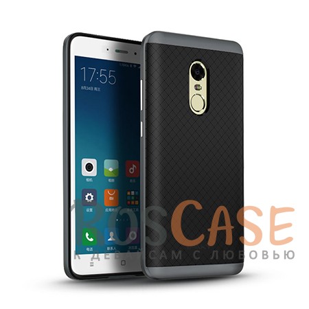 Чехол iPaky TPU+PC для Xiaomi Redmi Note 4 (Черный / Серый) Чехол iPaky TPU+PC для Xiaomi Redmi Note 4 (Черный / Серый)Описание:производитель - iPaky;совместим с Xiaomi Redmi Note 4;материал: термополиуретан, поликарбонат;форма: накладка на заднюю панель.Особенности:эластичный;рельефная поверхность;прочная окантовка;ультратонкий;защита экрана и камеры благодаря выступающим краям;надежная фиксация.<br><br>Тип: Чехол<br>Бренд: Epik<br>Материал: TPU