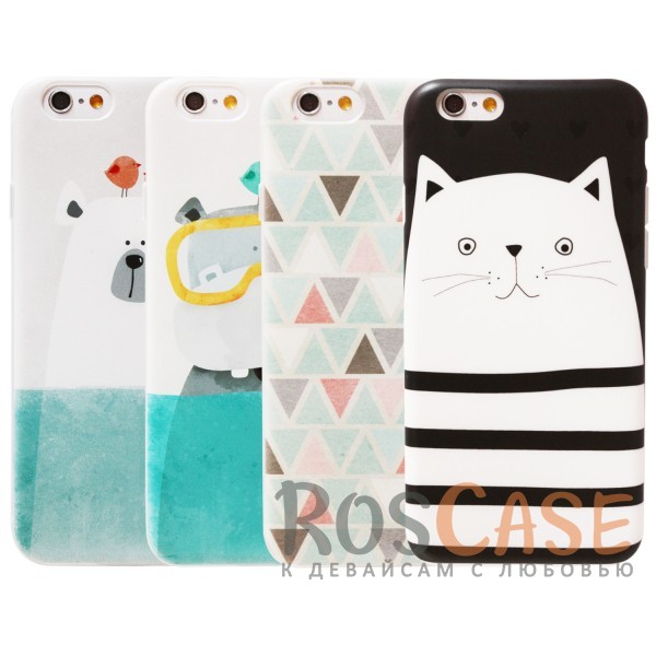 TPU чехол с подставкой Animals для Apple iPhone 6/6s (4.7) TPU чехол с подставкой Animals для Apple iPhone 6/6s (4.7)<br><br>Тип: Чехол<br>Бренд: Epik<br>Материал: TPU