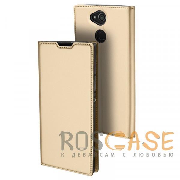 Dux Ducis | Чехол-книжка для Sony Xperia L2 с подставкой и карманом для визиток (Золотой)
Dux Ducis | Чехол-книжка для Sony Xperia L2 с подставкой и карманом для визиток (Золотой)