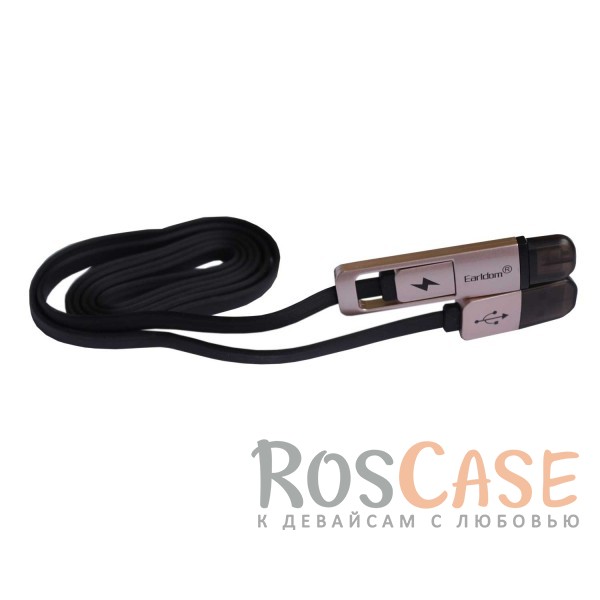 Дата кабель плоский lightning/Micro USB combo Earldom (1m) (Черный) Дата кабель плоский lightning/Micro USB combo Earldom (1m) (Черный)Описание:бренд - Earldom;совместимость - устройства с разъемом lightning, microUSB;материалы - силикон, ПВХ;тип - дата-кабель.Особенности:прочный;длина кабеля - 1 м;плоский;вход - USB 2.0;выход - lightning+microUSB.<br><br>Тип: USB кабель/адаптер<br>Бренд: Epik