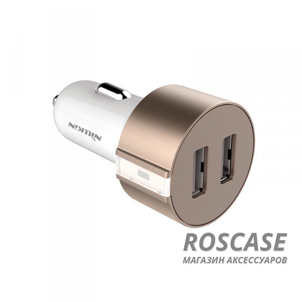 Nillkin Vigor | Автомобильное зарядное устройство 2xUSB Car Charger (5V/3.4A) (Золотой)
Nillkin Vigor | Автомобильное зарядное устройство 2xUSB Car Charger (5V/3.4A) (Золотой)
