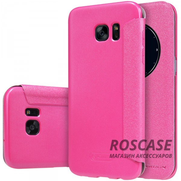Кожаный чехол (книжка) Nillkin Sparkle Series для Samsung G935F Galaxy S7 Edge (Розовый) Кожаный чехол (книжка) Nillkin Sparkle Series для Samsung G935F Galaxy S7 Edge (Розовый)Описание:бренд - Nillkin;совместим с Samsung G935F Galaxy S7 Edge;материал: кожзам;тип: чехол-книжка.Особенности:защита от механических повреждений;не скользит в руках;интерактивное окошко Smart window;функция Sleep mode;не выгорает;тонкий дизайн.<br><br>Тип: Чехол<br>Бренд: Nillkin<br>Материал: Искусственная кожа