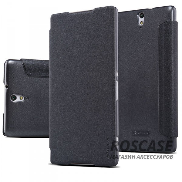 Кожаный чехол (книжка) Nillkin Sparkle Series для Sony Xperia C5 Ultra (Черный) Кожаный чехол (книжка) Nillkin Sparkle Series для Sony Xperia C5 Ultra (Черный)Описание:бренд - Nillkin;совместим с Sony Xperia C5 Ultra;материал - кожзам;тип: книжка. Особенности:тонкий дизайн;функция Sleep mode;не скользит в руках;блестящая поверхность;защита со всех сторон.<br><br>Тип: Чехол<br>Бренд: Nillkin<br>Материал: Искусственная кожа
