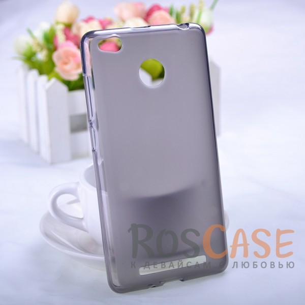 TPU чехол с прозрачными бортами для Xiaomi Redmi 3 Pro / Redmi 3s (Серый) TPU чехол с прозрачными бортами для Xiaomi Redmi 3 Pro / Redmi 3s (Серый)<br><br>Тип: Чехол<br>Бренд: Epik<br>Материал: TPU