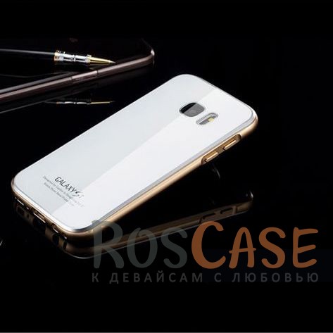 Металлический бампер Luphie с акриловой вставкой для Samsung G930F Galaxy S7 (Золотой / Белый) Металлический бампер Luphie с акриловой вставкой для Samsung G930F Galaxy S7 (Золотой / Белый)Описание:бренд - Luphie;материал - алюминий, акриловое стекло;совместим с Samsung G930F Galaxy S7;тип - бампер со вставкой.Особенности:акриловая вставка;прочный алюминиевый бампер;в наличии все вырезы;ультратонкий дизайн;защита устройства от ударов и царапин.<br><br>Тип: Чехол<br>Бренд: Luphie<br>Материал: Металл