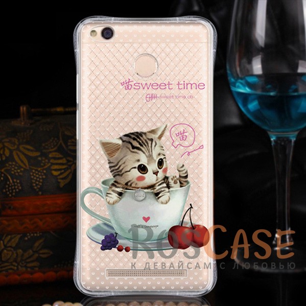 TPU чехол Sweet Art для Xiaomi Redmi 3 Pro / Redmi 3s (с усиленными углами) (Котенок в чашке) TPU чехол Sweet Art для Xiaomi Redmi 3 Pro / Redmi 3s (с усиленными углами) (Котенок в чашке)<br><br>Тип: Чехол<br>Бренд: Epik<br>Материал: TPU