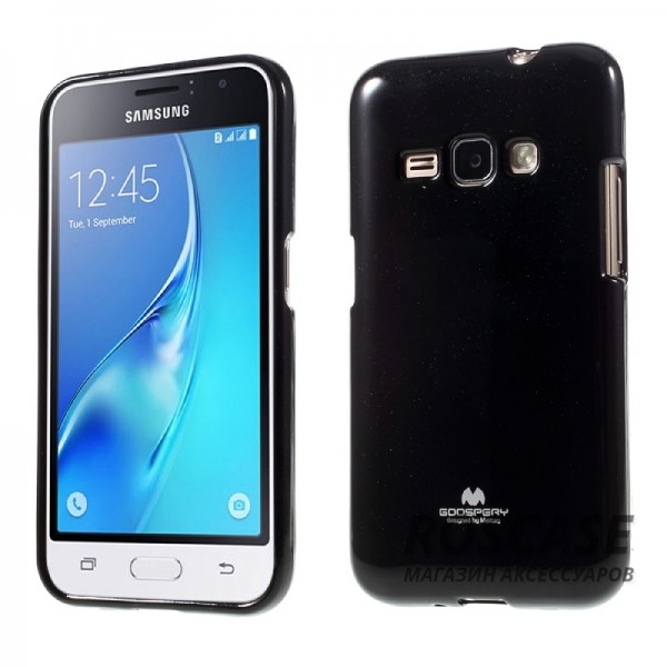 TPU чехол Mercury Jelly Color series для Samsung J120F Galaxy J1 (2016) (Черный) TPU чехол Mercury Jelly Color series для Samsung J120F Galaxy J1 (2016) (Черный)Описание: компания: Mercury;совместимость: Samsung J120F Galaxy J1 (2016);материал: термополиуретан;тип: накладка.Особенности:защита от царапин и ударов;блестящие вкрапления ;не скользит в руках;надежно фиксируется;легко устанавливается.<br><br>Тип: Чехол<br>Бренд: Epik<br>Материал: TPU
