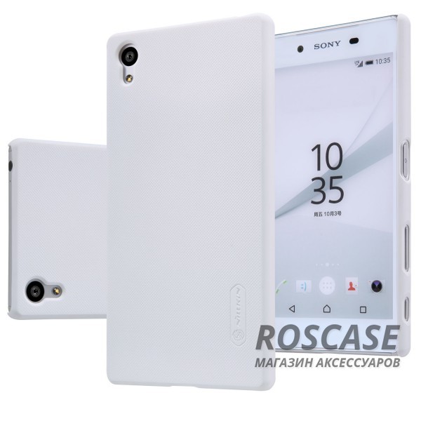 Чехол Nillkin Matte для Sony Xperia Z5 (+ пленка) (Белый) Чехол Nillkin Matte для Sony Xperia Z5 (+ пленка) (Белый)Описание:изготовлено: Nillkin;идеально подходит для Sony Xperia Z5;материал: пластик особой закалки;вид: накладка.Особенности:ребристая поверхность;отличные свойства амортизации;длительность использования;защитная пленка для экрана в подарок.<br><br>Тип: Чехол<br>Бренд: Nillkin<br>Материал: Поликарбонат