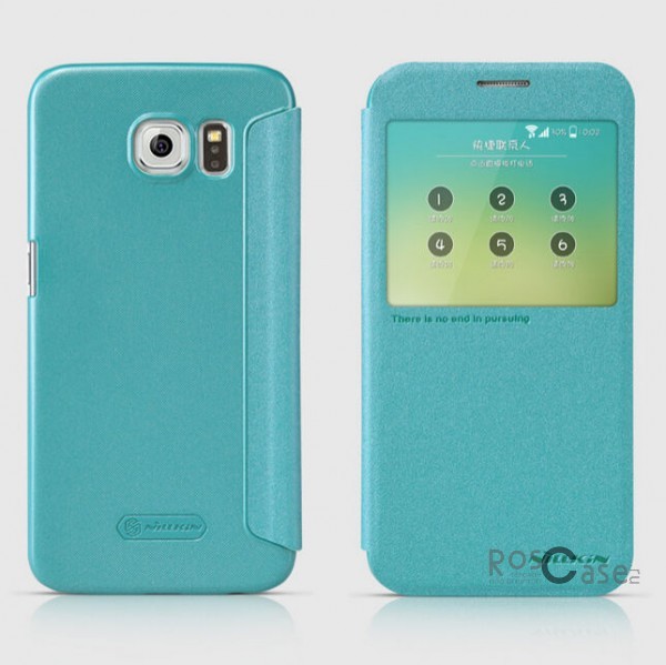 Кожаный чехол (книжка) Nillkin Sparkle Series для Samsung Galaxy S6 G920F/G920D Duos (Бирюзовый) Кожаный чехол (книжка) Nillkin Sparkle Series для Samsung Galaxy S6 G920F/G920D Duos (Бирюзовый)Описание:бренд - Nillkin;совместим с Samsung Galaxy S6 G920F/G920D Duos;материал: кожзам;тип: чехол-книжка.Особенности:защита от механических повреждений;не скользит в руках;интерактивное окошко;функция Sleep mode;не выгорает;тонкий дизайн.<br><br>Тип: Чехол<br>Бренд: Nillkin<br>Материал: Натуральная кожа