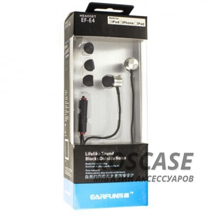 Вакуумные наушники Headset EF-E4 с плетеным кабелем и микрофоном (Черный) Вакуумные наушники Headset EF-E4 с плетеным кабелем и микрофоном (Черный)Описание:универсальная совместимость;разъем - 3,5 mini jack;тип - вакуумные наушники. Особенности:микрофон;полное сопротивление: 30 Ом;чувствительность - 105 Дб;частотный отклик - 20-20000 Гц;плетеная оплетка шнура;длина кабеля - 120 см.<br><br>Тип: Наушники/Гарнитуры<br>Бренд: Epik