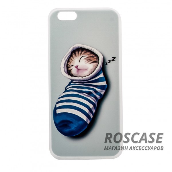 Тонкий силиконовый чехол с принтом Милые котята для Apple iPhone 6/6s (4.7) (Котенок в носке) Тонкий силиконовый чехол с принтом Милые котята для Apple iPhone 6/6s (4.7) (Котенок в носке)Описание:совместимость - смартфон Apple iPhone 6/6s (4.7);материал - силикон;форм-фактор - накладка.Особенности:оригинальный дизайн;высокий уровень прочности и износостойкости;не теряет гибкость и эластичность;не деформируется;не скользит в руках.<br><br>Тип: Чехол<br>Бренд: Epik<br>Материал: TPU