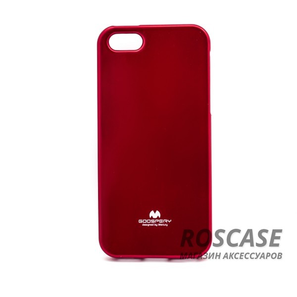 TPU чехол Mercury Jelly Color series для Apple iPhone 5/5S/SE (Красный) TPU чехол Mercury Jelly Color series для Apple iPhone 5/5S/SE (Красный)Описание: Изготовлен компанией Mercury;Спроектирован персонально для Apple iPhone 5/5S/5SE;Материал: термополиуретан;Форма: накладка.Особенности:Исключается появление царапин и возникновение потертостей;Восхитительная амортизация при любом ударе;Гладкая поверхность;Не подвержен деформации;Непритязателен в уходе.<br><br>Тип: Чехол<br>Бренд: Mercury<br>Материал: TPU