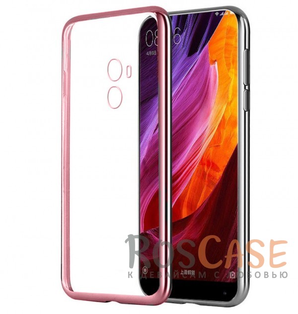 Прозрачный силиконовый чехол для Xiaomi Mi MIX с глянцевой окантовкой (Розовый) Прозрачный силиконовый чехол для Xiaomi Mi MIX с глянцевой окантовкой (Розовый)Описание:совместим с Xiaomi Mi MIX;глянцевая окантовка;материал - TPU;тип - накладка.<br><br>Тип: Чехол<br>Бренд: Epik<br>Материал: TPU