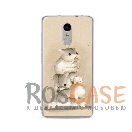 TPU чехол Sweet Art Animals для Xiaomi Redmi Note 4 (Хомяки) TPU чехол Sweet Art Animals для Xiaomi Redmi Note 4 (Хомяки)<br><br>Тип: Чехол<br>Бренд: Epik<br>Материал: TPU