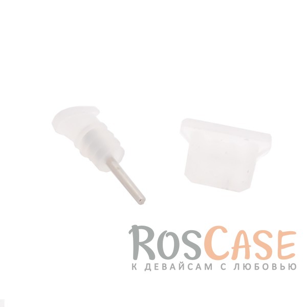 Заглушки microUSB+3.5мм аудио порта (Бесцветный) Заглушки microUSB+3.5мм аудио порта (Бесцветный)Описание:бренд Epik;материал - силикон;тип - заглушка;совместимость - универсальная.Особенности:закрывают разъемы;универсальная совместимость;можно урезать;надежно фиксируются.<br><br>Тип: Общие аксессуары<br>Бренд: Epik