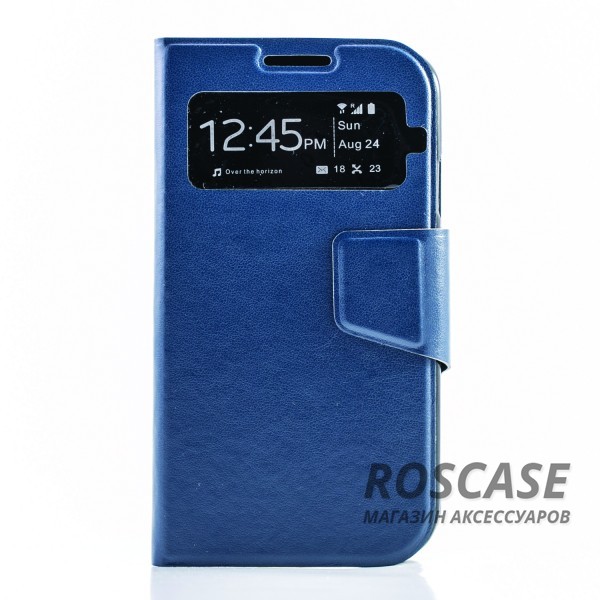 Чехол (книжка) с TPU креплением для Samsung i9500 Galaxy S4 (Синий) Чехол (книжка) с TPU креплением для Samsung i9500 Galaxy S4 (Синий)Описание:производитель - бренд Epik;разработан для Samsung i9500 Galaxy S4;материал: искусственная кожа;тип: чехол-книжка. Особенности:имеются функциональные вырезы;магнитная застежка;защита от ударов и падений;окошко в обложке;не скользит в руках.<br><br>Тип: Чехол<br>Бренд: Epik<br>Материал: Искусственная кожа