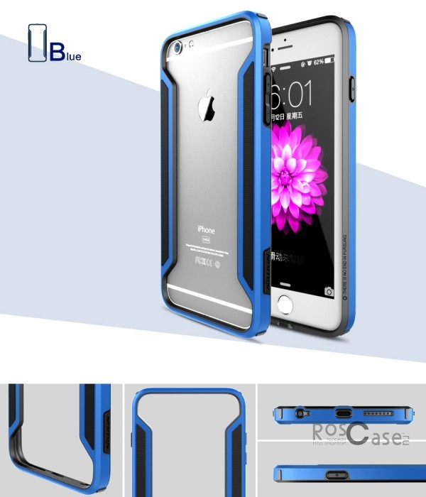 Бампер Nillkin Armor-Border Series для Apple iPhone 6/6s plus (5.5) (Синий) Бампер Nillkin Armor-Border Series для Apple iPhone 6/6s plus (5.5) (Синий)Описание:производитель - Nillkin;совместим с Apple iPhone 6/6s plus (5.5);материал - пластик;форма - бампер. Особенности:тонкий;имеет все необходимые вырезы;прочный;не увеличивает габариты;защищает от ударов и падений;вставка «анти-шок».<br><br>Тип: Чехол<br>Бренд: Nillkin<br>Материал: Пластик