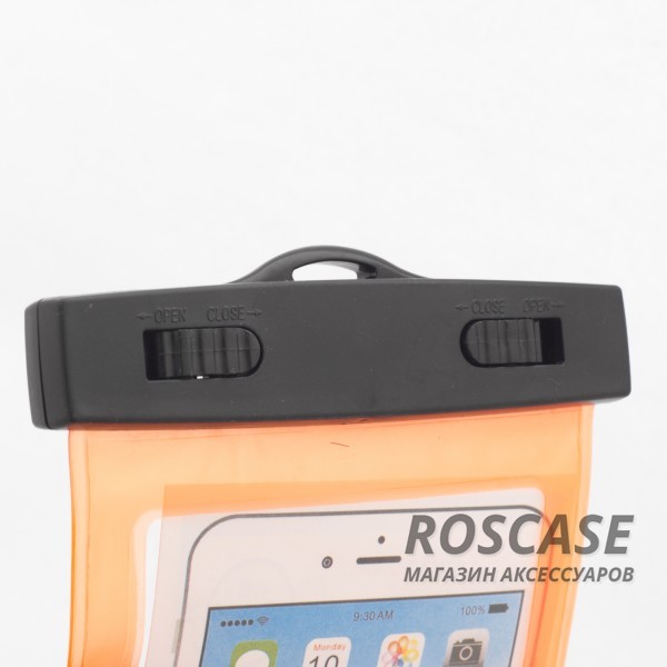 Водонепроницаемый пластиковый чехол для телефона 3.5-5.5 дюйма (Оранжевый)