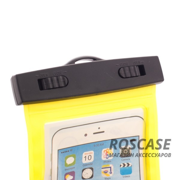 Водонепроницаемый пластиковый чехол для телефона 3.5-5.5 дюйма (Желтый)