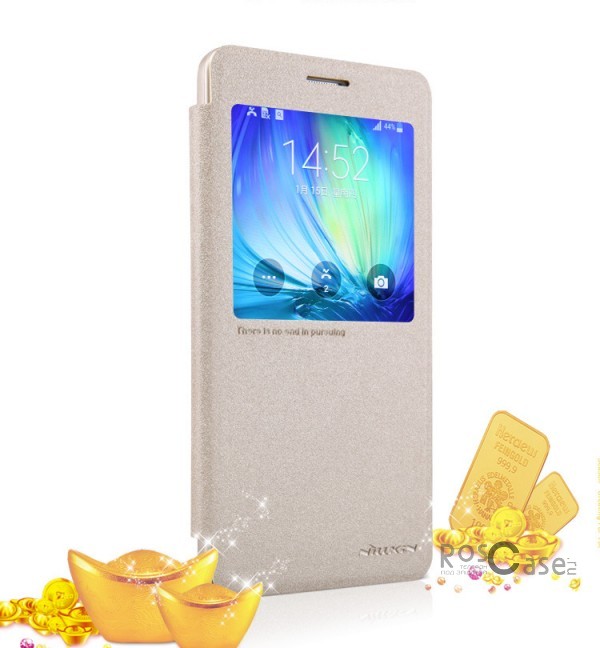 Кожаный чехол (книжка) Nillkin Sparkle Series для Samsung A700H / A700F Galaxy A7 (Золотой) Кожаный чехол (книжка) Nillkin Sparkle Series для Samsung A700H / A700F Galaxy A7 (Золотой)Описание:бренд - Nillkin;совместим с Samsung A700H / A700F Galaxy A7;материал: кожзам;тип: чехол-книжка.Особенности:защита от механических повреждений;не скользит в руках;интерактивное окошко;функция Sleep mode;не выгорает;тонкий дизайн.<br><br>Тип: Чехол<br>Бренд: Nillkin<br>Материал: Искусственная кожа