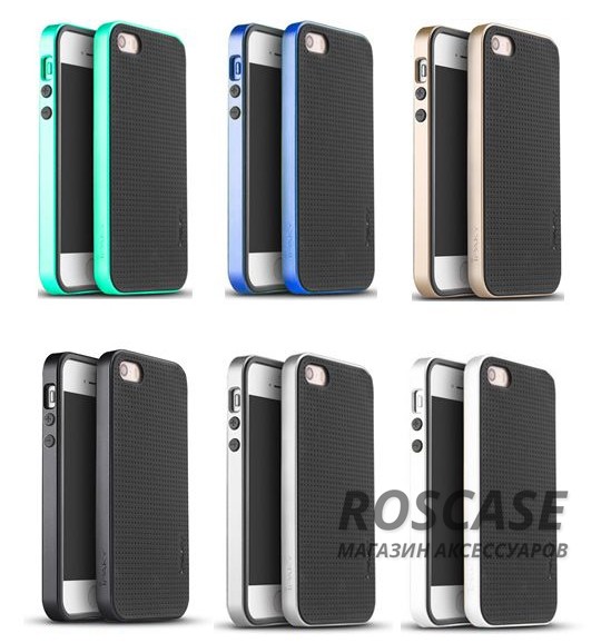 Чехол iPaky TPU+PC для Apple iPhone 5/5S/SE Чехол iPaky TPU+PC для Apple iPhone 5/5S/SEОписание:производитель: iPaky;совместимость: смартфон Apple iPhone 5/5S/SE;материалы изделия: термополиуретан и поликарбонат;форм-фактор: бампер.Особенности:строгий дизайн;имеет дополнительный каркас из поликарбоната;износостойкий и прочный;ультратонкий и не увеличивает визуально объем устройства;легко очищается о загрязнений.<br><br>Тип: Чехол<br>Бренд: Epik<br>Материал: Пластик