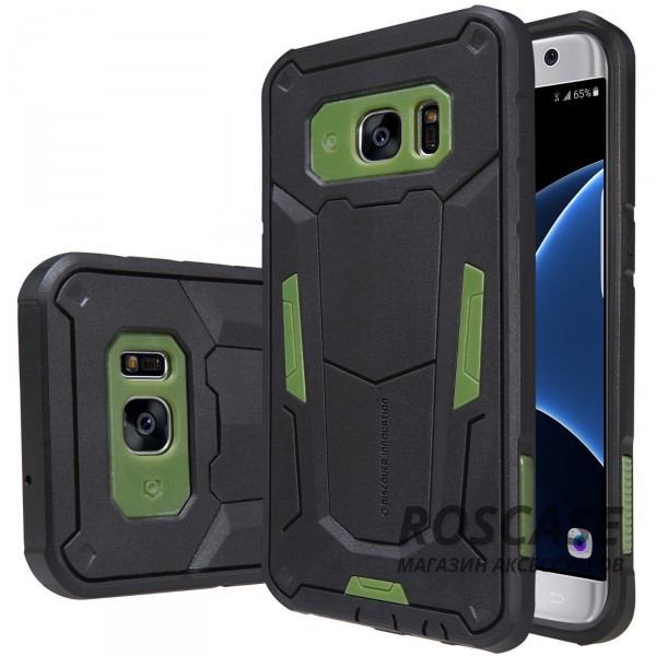 TPU+PC чехол Nillkin Defender 2 для Samsung G935F Galaxy S7 Edge (Зеленый) TPU+PC чехол Nillkin Defender 2 для Samsung G935F Galaxy S7 Edge (Зеленый)Описание:производитель - Nillkin;совместим с Samsung G935F Galaxy S7 Edge;материал - термополиуретан, поликарбонат;тип - накладка. Особенности:в наличии все вырезы;противоударный;стильный дизайн;надежно фиксируется;защита от повреждений.<br><br>Тип: Чехол<br>Бренд: Nillkin<br>Материал: TPU