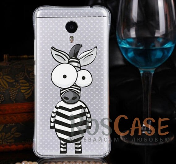 TPU чехол Sweet Art для Meizu M3 Note (с усиленными углами) (Зебра) TPU чехол Sweet Art для Meizu M3 Note (с усиленными углами) (Зебра)<br><br>Тип: Чехол<br>Бренд: Epik<br>Материал: TPU