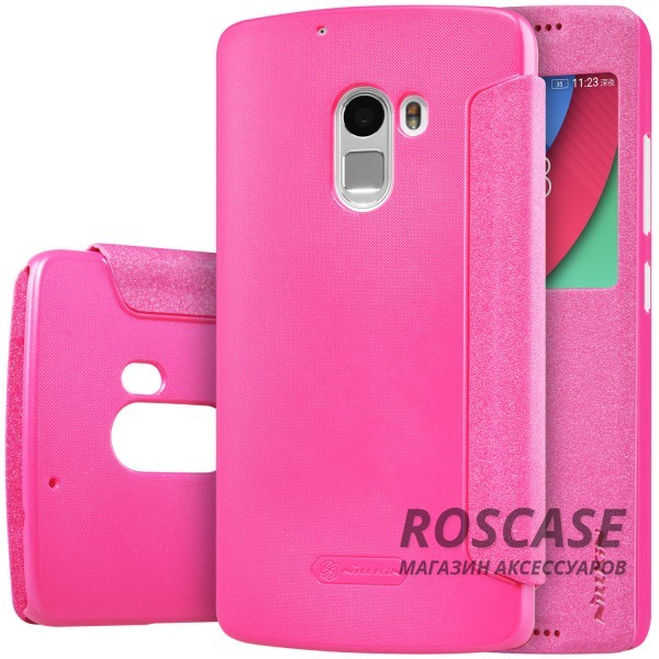 Кожаный чехол (книжка) Nillkin Sparkle Series для Lenovo Vibe X3 Lite (A7010) / K4 Note (Розовый) Кожаный чехол (книжка) Nillkin Sparkle Series для Lenovo Vibe X3 Lite (A7010) / K4 Note (Розовый)Описание:бренд Nillkin;совместимость: Lenovo Vibe X3 Lite (A7010) / K4 Note;материалы: искусственная кожа, поликарбонат;тип: чехол-книжка.Особенности:не заметны отпечатки пальцев;защита от механических повреждений;не теряет цвет;блестящая поверхность;надежная фиксация.<br><br>Тип: Чехол<br>Бренд: Nillkin<br>Материал: Искусственная кожа