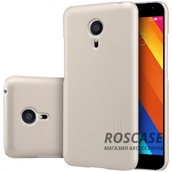 Чехол Nillkin Matte для Meizu MX5 (+ пленка) (Золотой) Чехол Nillkin Matte для Meizu MX5 (+ пленка) (Золотой)Описание:производитель - Nillkin;материал - поликарбонат;совместим с Meizu MX5;тип - накладка. Особенности:матовый;прочный;тонкий дизайн;не скользит в руках;не выцветает;пленка в комплекте.<br><br>Тип: Чехол<br>Бренд: Nillkin<br>Материал: Поликарбонат