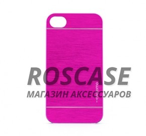 Накладка MOTOMO с алюминиевой вставкой для Apple iPhone 4/4S (Малиновый) Накладка MOTOMO с алюминиевой вставкой для Apple iPhone 4/4S (Малиновый)Описание:компания-производитель: MOTOMO;совместим с Apple iPhone 4/4S;используемые материалы: поликарбонат, алюминий;форма: накладка. Особенности:ультратонкое исполнение;полный набор функциональных вырезов;высокий уровень защиты;алюминиевая декоративная вставка;плотное прилегание;надежная фиксация.<br><br>Тип: Чехол<br>Бренд: Epik<br>Материал: Металл