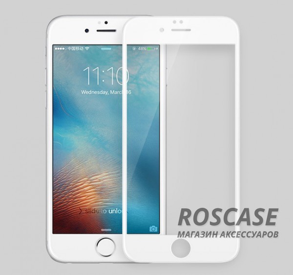 Защитное стекло Nillkin Anti-Explosion Glass Screen (CP+ max 3D) для Apple iPhone 6/6s (4.7) (Белый) Защитное стекло Nillkin Anti-Explosion Glass Screen (CP+ max 3D) для Apple iPhone 6/6s (4.7) (Белый)Описание:бренд: Nillkin;совместим с Apple iPhone 6/6s (4.7);материал: закаленное стекло;тип: стекло. Особенности:все необходимые функциональные вырезы;в комплекте защита на камеру;цветная рамка;не пропускает ультрафиолет;не влияет на чувствительность сенсора;толщина закругленных срезов - 0,1 мм;плотность - 9H;анти-отпечатки.<br><br>Тип: Защитное стекло<br>Бренд: Nillkin
